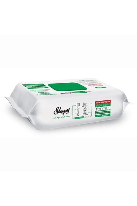دستمال تمیزکننده سطح Sleepy با عطر صابون سفید، بسته ۱۰۰ عددی