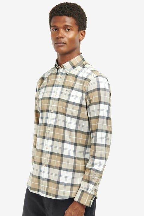 پیراهن دوخت Barbour Lewis مدل TN88 Amble Sand Tartan