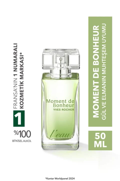 Yves Rocher گل‌های هر فصل Moment de Bonheur L'eau - ادوپرفیوم ۵۰ میلی‌لیتر