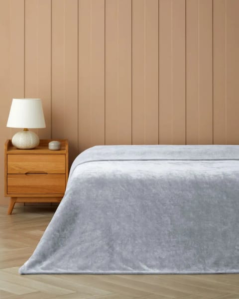 پتو یک‌نفره Vena Supersoft 150×200 سانتی‌متر نقره‌ای