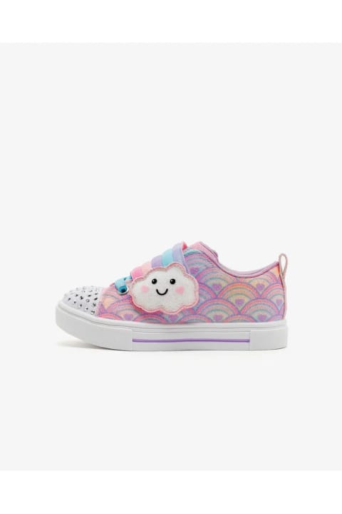 SKECHERS TWINKLE SPARKS کفش اسپرت دختر بچه صورتی (بنفش) چراغ‌دار 314828N LVMT