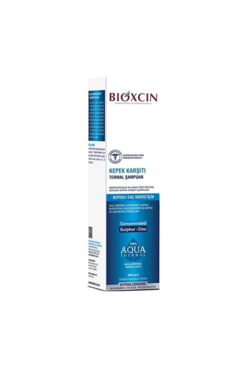 Bioxcin Aqua شامپو ضد شوره حرارتی برای پوست سر شورهدار 300 میلیلیتر
