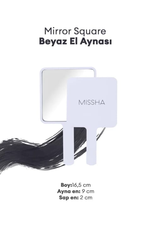 آینه دستی مربعی سفید Missha