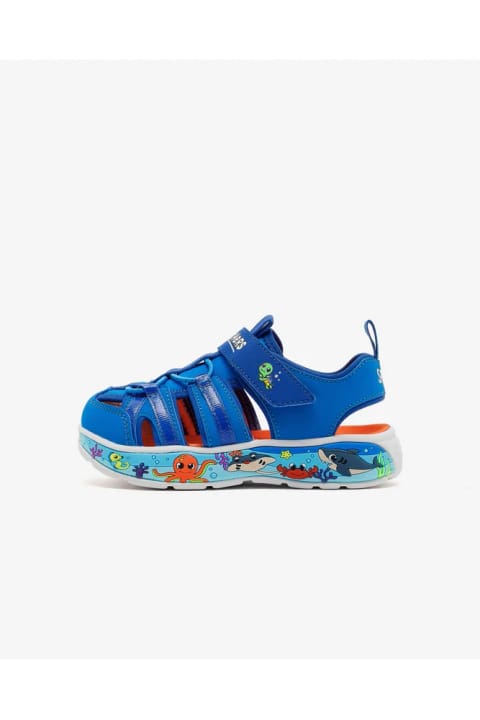 SKECHERS PLAY SCENE SPLASH صندل آبی پسرانه کوچک 407041N LTBL