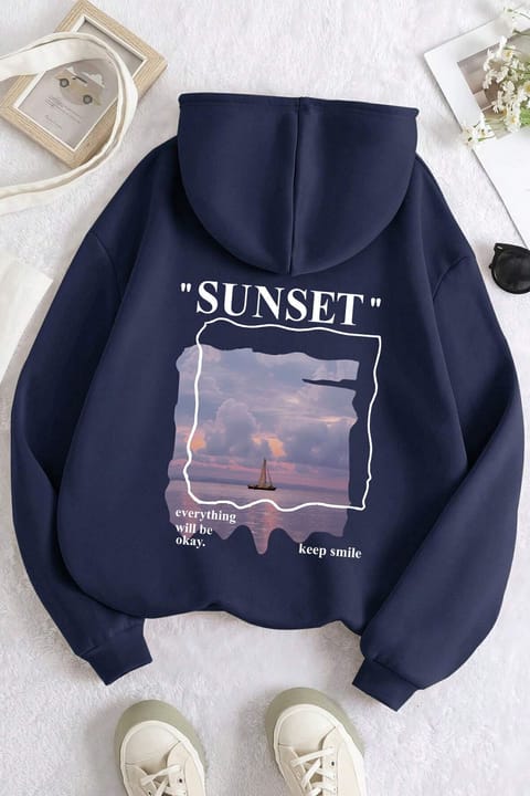 سویشرت یونیسکس طرح Sunset برند uyguntarz