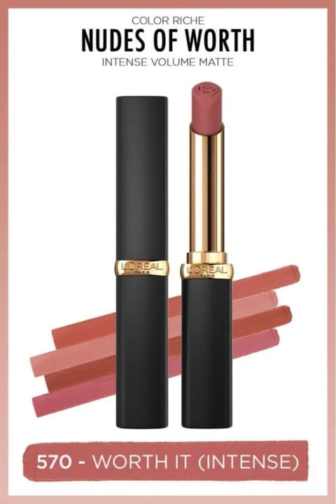 L'Oreal Paris Color Riche Intense Volume Matte رژ لب - 570 Worth It (Intense)