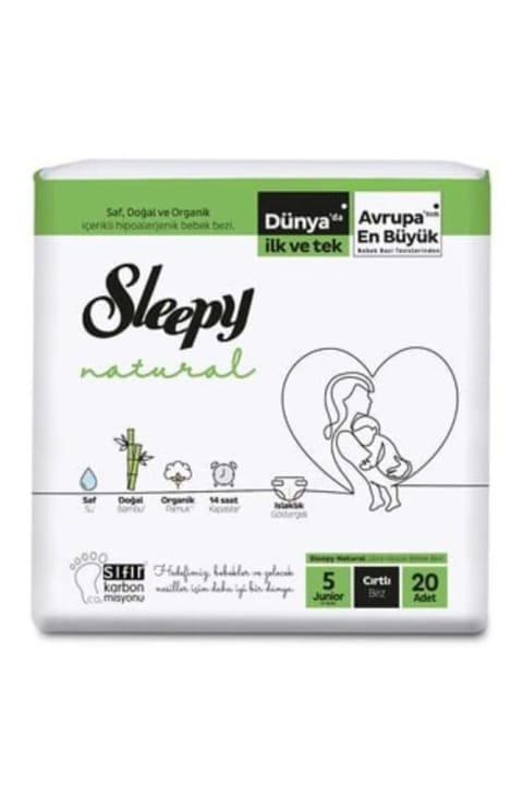 Sleepy Natural جامبو تکی سایز ۵ نوجوان ۲۰ عددی