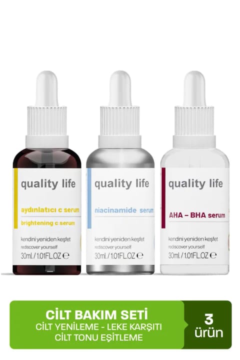 Quality Life AHA BHA C Vitamini Niacinamide Serum