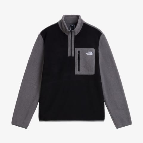 پولار نیم‌زیپ The North Face Yumiori مردانه خاکستری/مشکی