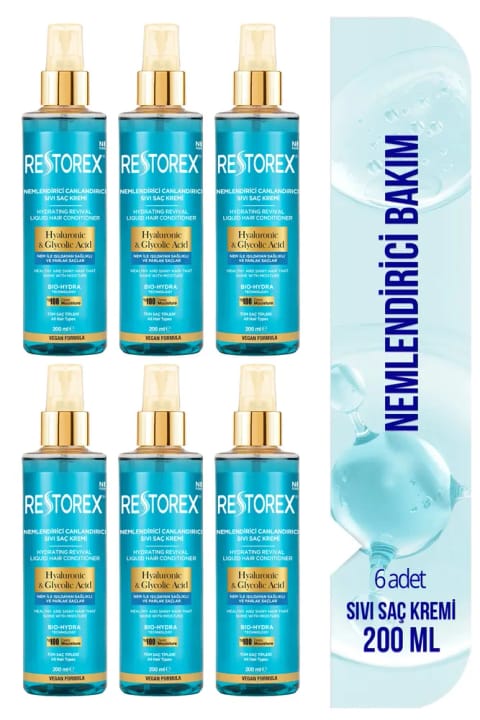 Restorex Hydra مایع نرم‌کننده و احیاکننده مو ۶×۲۰۰ میلی‌لیتر