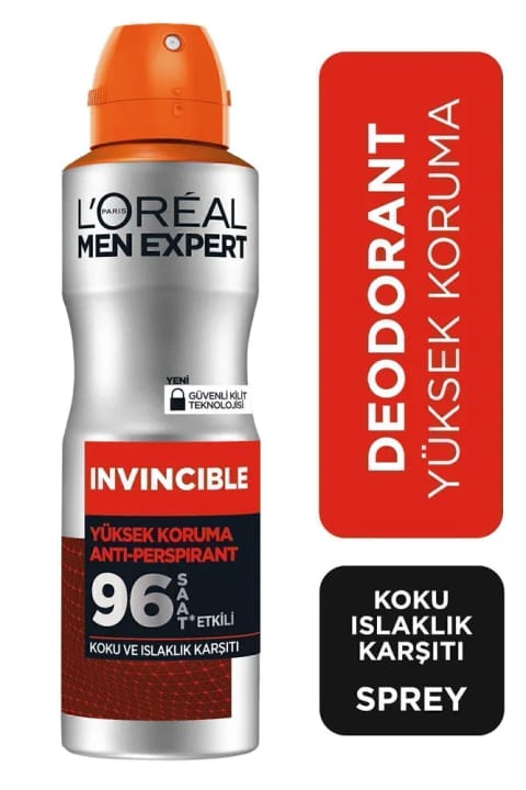 L'Oreal Paris Invincible ضد تعریق دئودورانت 150 میلیلیتر