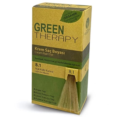 Green Therapy کرم رنگ مو 8.1 دودی روشن
