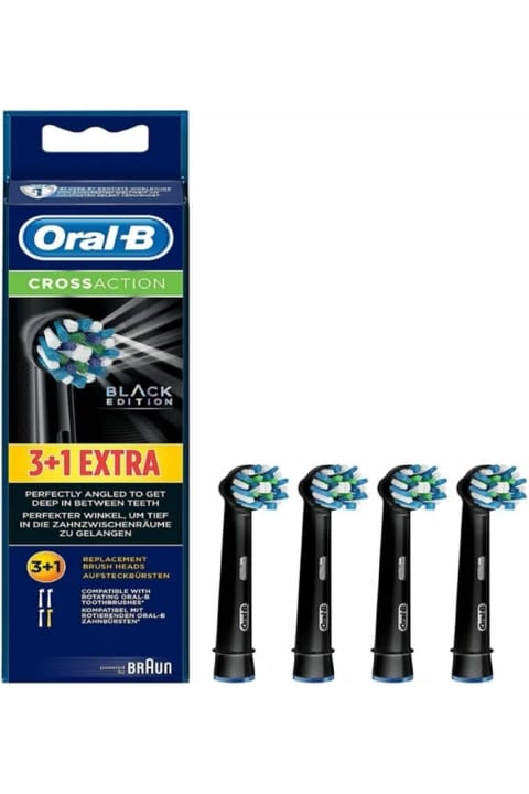 Oral-B Cross Action Black Edition مشکی 3+1 هد یدکی مسواک