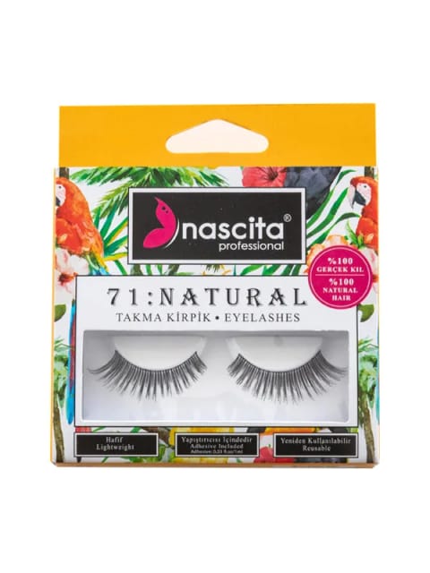 مژه مصنوعی Nascita با ظاهر طبیعی، ۱۰۰٪ موی طبیعی NASEYE000071