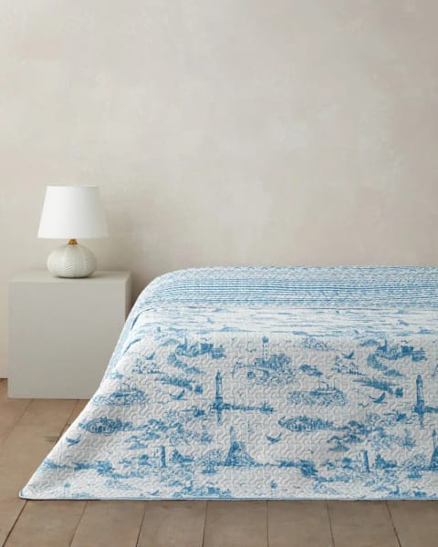 روتختی چندمنظوره دو نفره Seaside Serenity 200x220 سانتی‌متر آبی