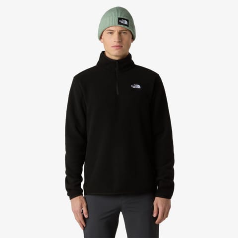 پولار اورسایز زیپدار مردانه The North Face Glacier Fleece مشکی