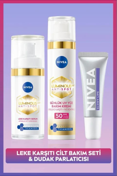 NIVEA SPF50 Luminous630 ضد لک کرم روزانه صورت، سرم پوست و مرطوب...