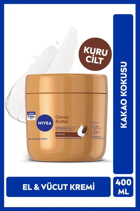 NIVEA کره کاکائو کرم دست و بدن 400ml