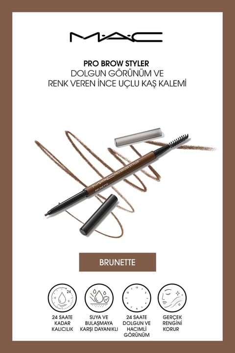 مداد ابروی نازک M.A.C Pro Brow Styler با ظاهر پرپشت و رنگ‌دهی - Bru...