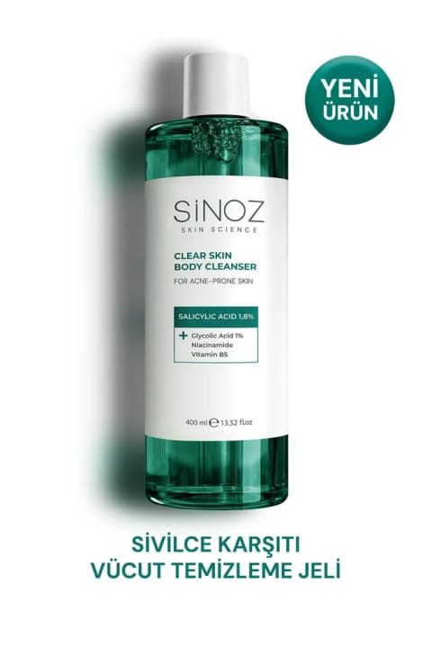 SİNOZ ضد آکنه ژل شستشوی بدن 400 میلیلیتر