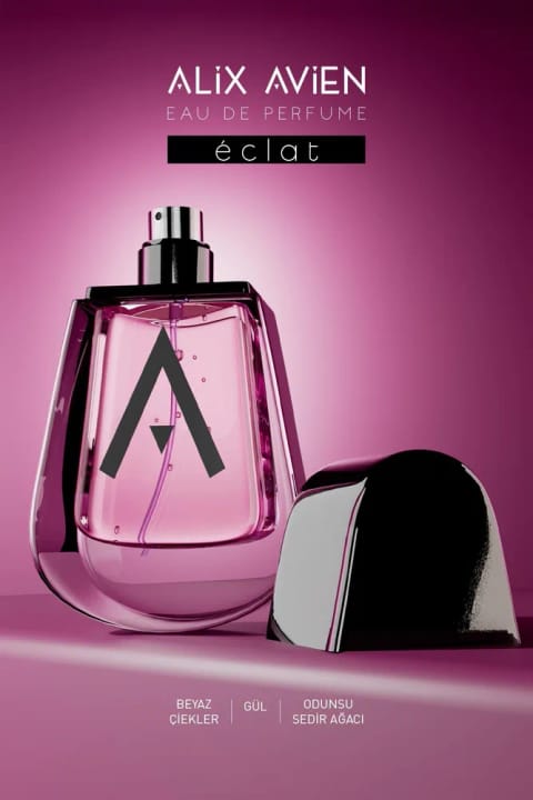 عطر ادوپرفیوم Alix Avien Eclat حجم ۴۵ میلی‌لیتر - درخشش صورتی تیره - مخصوص بانوان