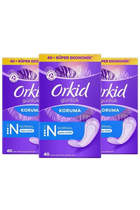 Orkid روزانه معمولی بسته اقتصادی ۴۰ عددی ×۳