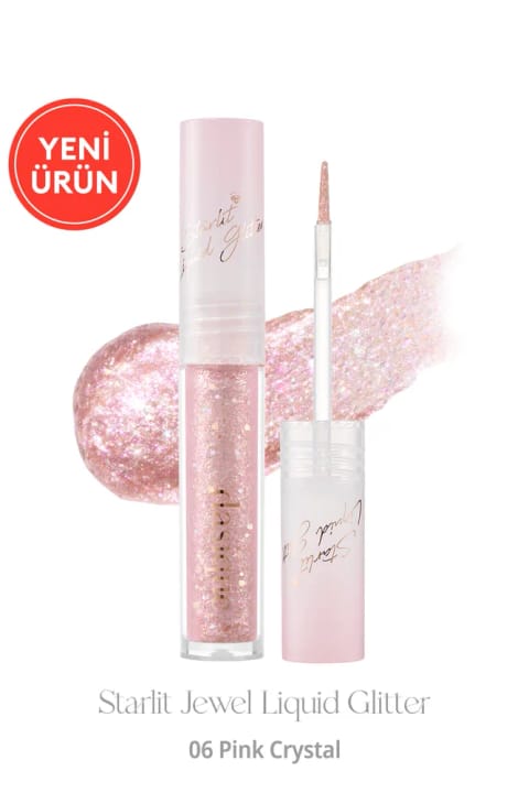 dasique مایع گلیتر درخشان مرواریدی Starlit Jewel Liquid Glitter (شماره 06 Pink Cr...)