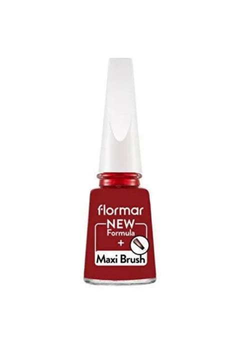 Flormar Nail Enamel لاک ناخن با رنگدانه بالا و پایانی براق - FNE-405 Red Roots