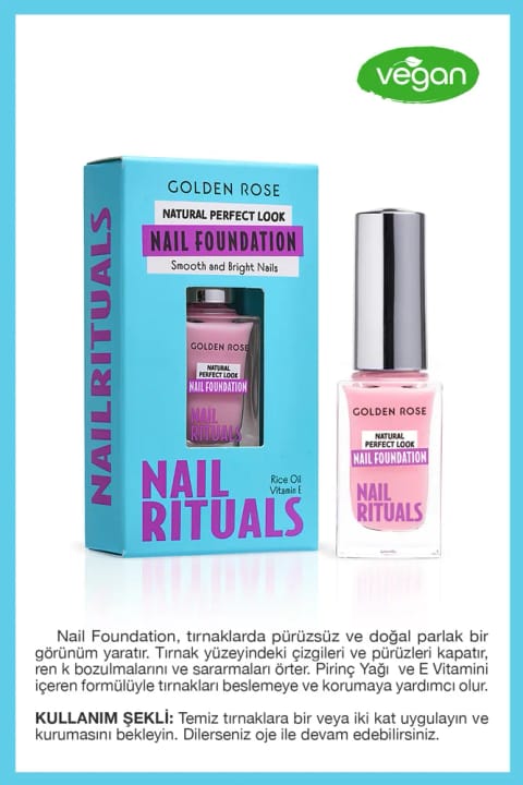 Golden Rose Nail Rituals Nail Foundation - پایه ناخن صافکننده و پوشاننده