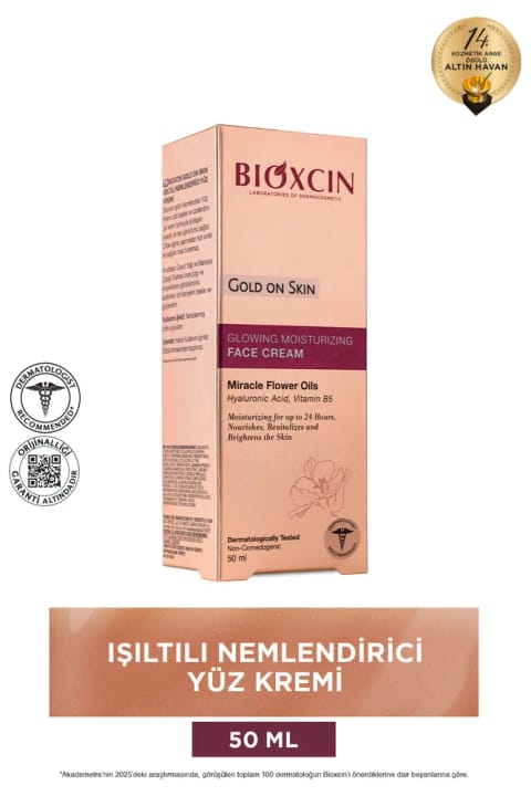 Bioxcin Gold On Skin کرم روشن‌کننده پوست صورت ۵۰ میلی‌لیتر