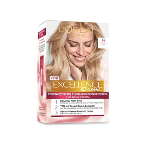 Loreal Paris Excellence Creme رنگ مو - 9 زرد