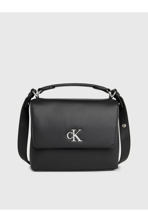 بند کیف دوشی قابل تنظیم Calvin Klein با لوگوی برند، ظاهری شیک برای خانمها