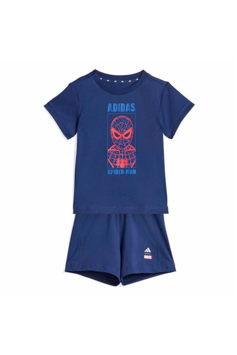 ست پسرانه adidas مدل MRVL SM T SET با شورت آبی