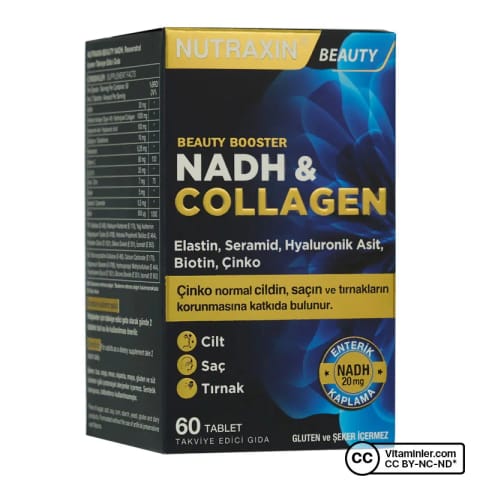 نوتراکسین NADH کلاژن ۶۰ قرص تیپ ۱ و ۳