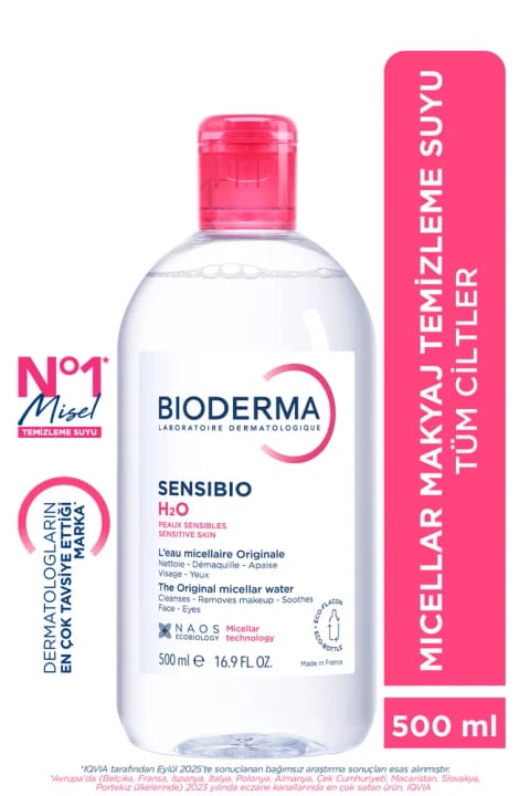 محلول میسلار Bioderma Sensibio H2O پاککننده آرایش برای پوست حساس و نرمال