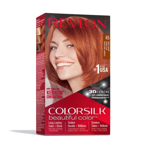 رنگ مو Revlon ColorSilk Beautiful Color 45 قرمز زنده