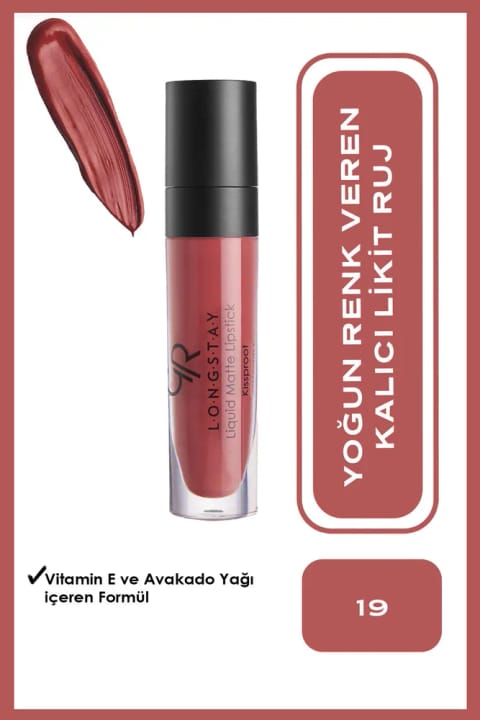 Golden Rose LONGSTAY LIGUID MATTE LIPSTICK 19