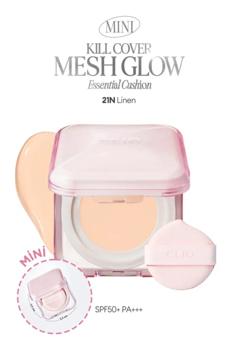 کوشن CLIO Kill Cover Mesh Glow Essential Mini (21N Linen)