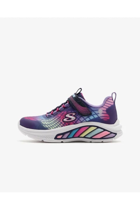 SKECHERS RAINBOW CRUISERS - RAINBOW REFLECTIN کفش اسپرت دخترانه بزرگ طوسی سرمه‌ای