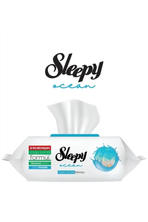 Sleepy دستمال تمیزکننده سطوح عطر اقیانوس - بسته ۱۰۰ عددی