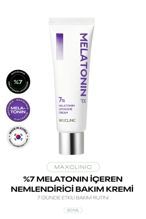 MAXCLINIC کرم مرطوبکننده حاوی 7% Melatonin لیپوزومال