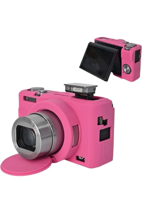 محافظ سیلیکونی نرم با درپوش لنز DP برای Canon Powershot G7 X Mark III / G7x3