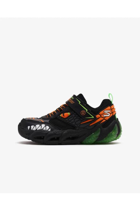 SKECHERS SKECH-O-SAURUS LIGHTS 2.0 کفش اسپرت چراغدار پسرانه بزرگ، مشکی