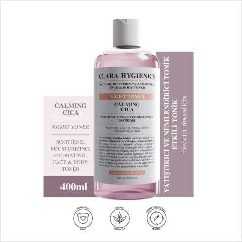 تونر تسکیندهنده سیسا ضد لک Clara Hygienics 400 میلیلیتر