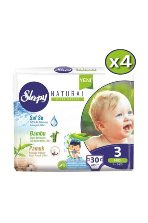 Sleepy Natural پوشک بچه سایز ۳ (۳۰ عددی)