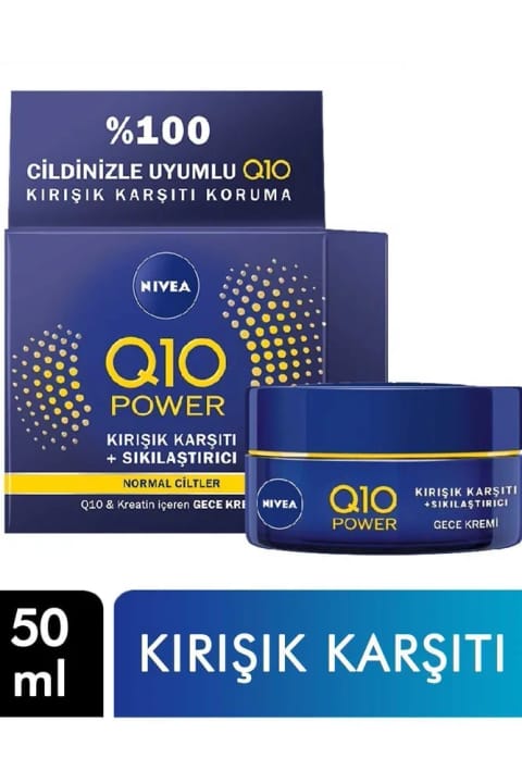 NIVEA Q10 Power کرم شب ضد چروک ۵۰ میلیلیتر