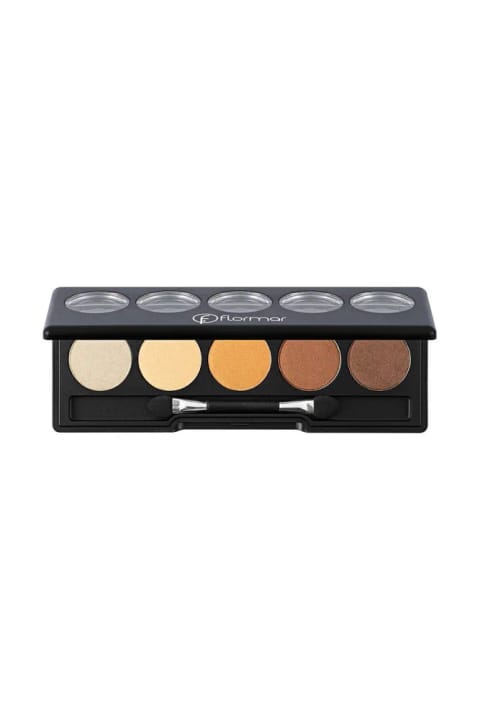 Flormar پالت سایه چشم مات و براق - 004 Golden Caramel