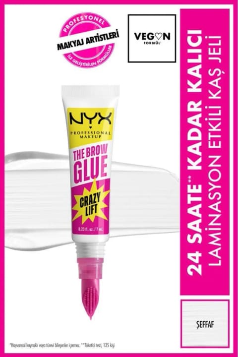 ژل ابرو NYX Professional Makeup Brow Glue Crazy Lift با اثر لامیناسیون