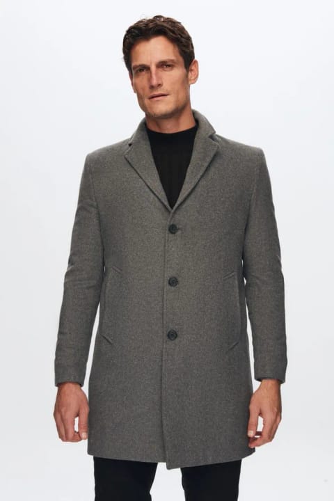 D'S Damat کت کشمیر یقه مونو آنتراسیت فیت کلاسیک