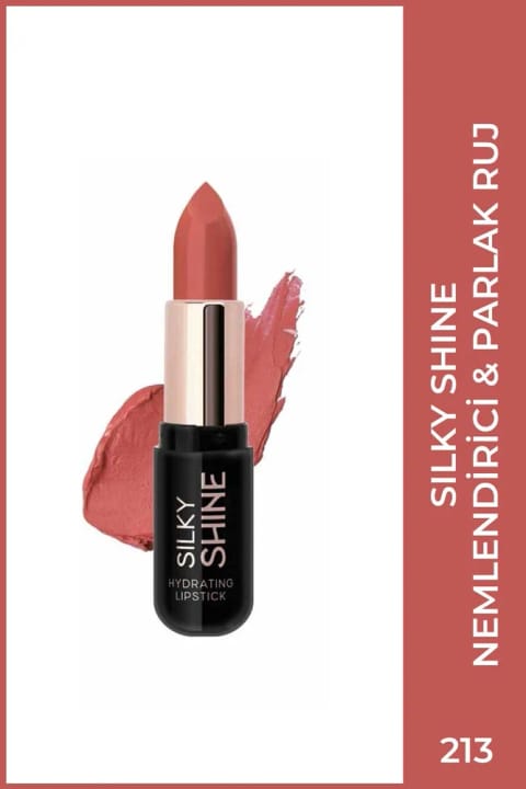 Golden Rose Silky Shine Hydrating Lipstick - رژ لب مرطوب‌کننده شماره 213